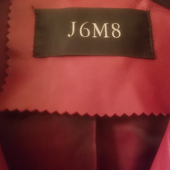 Red leather jacket by J6M8 - Picture 2 of 6